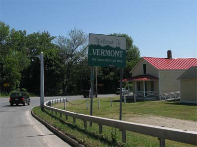Welcome to Vermont Sign
